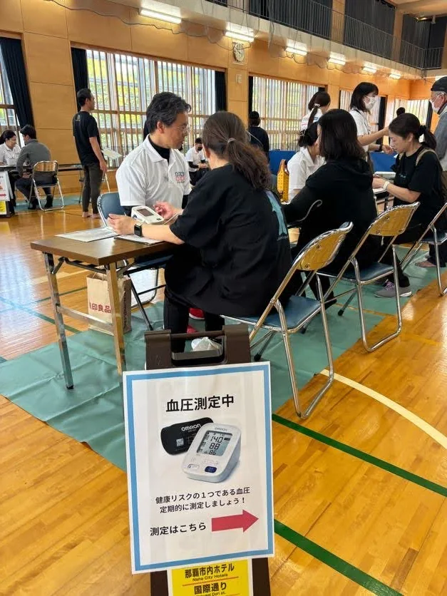 昨年度の健康測定の様子